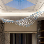 Flying Wave Glass Bubble Chandelier