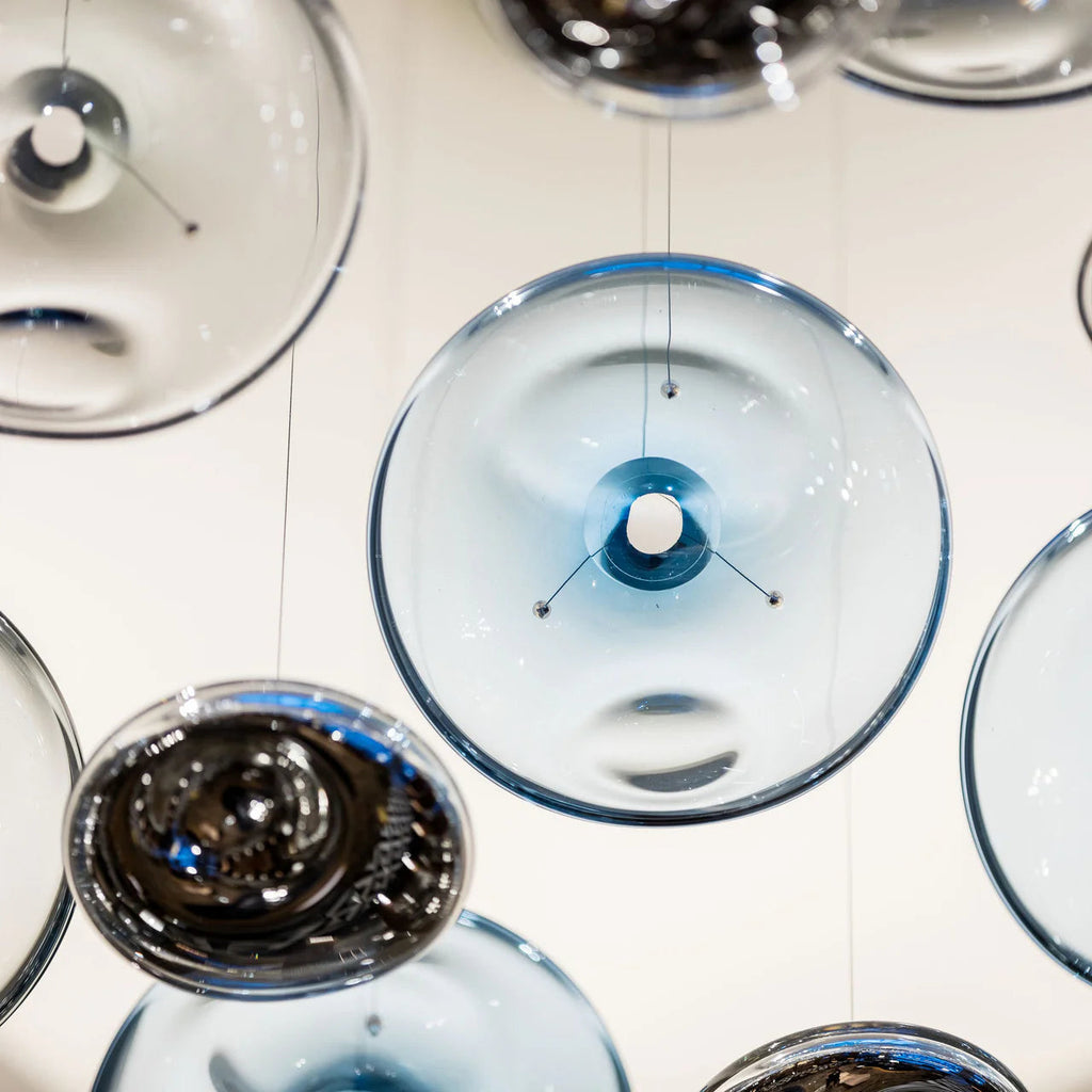 Flying Wave Glass Bubble Chandelier