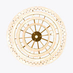 Modern Alabaster Tiered Chandelier