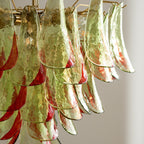 Emerald Flame Murano Glass Chandelier