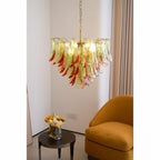 Emerald Flame Murano Glass Chandelier