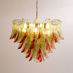 Emerald Flame Murano Glass Chandelier