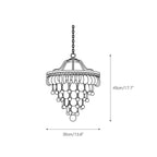 Crystal Inverted Pyramid Chandelier