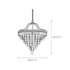 Crystal Inverted Pyramid Chandelier