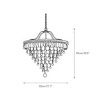 Crystal Inverted Pyramid Chandelier