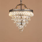 Crystal Inverted Pyramid Chandelier