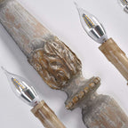 Medway Wood Candle Wall Lamp