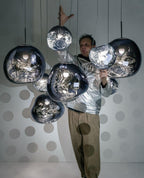 Multi Lava Round Chandelier