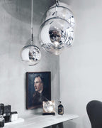 Multi Lava Round Chandelier