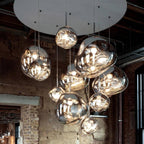 Multi Lava Round Chandelier