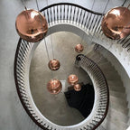 Multi Lava Round Chandelier