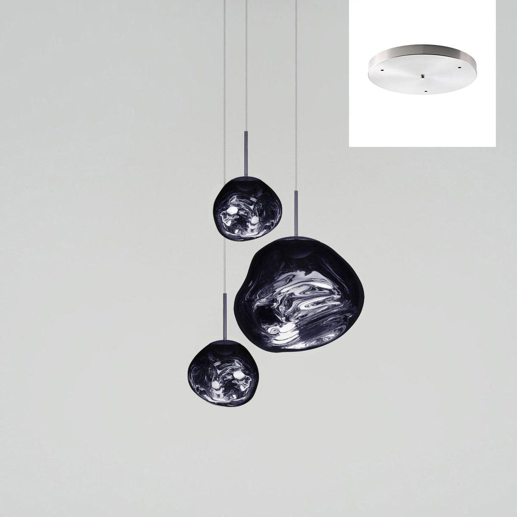 Multi Lava Round Chandelier