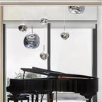 Multi Lava Round Chandelier