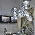 Multi Lava Round Chandelier