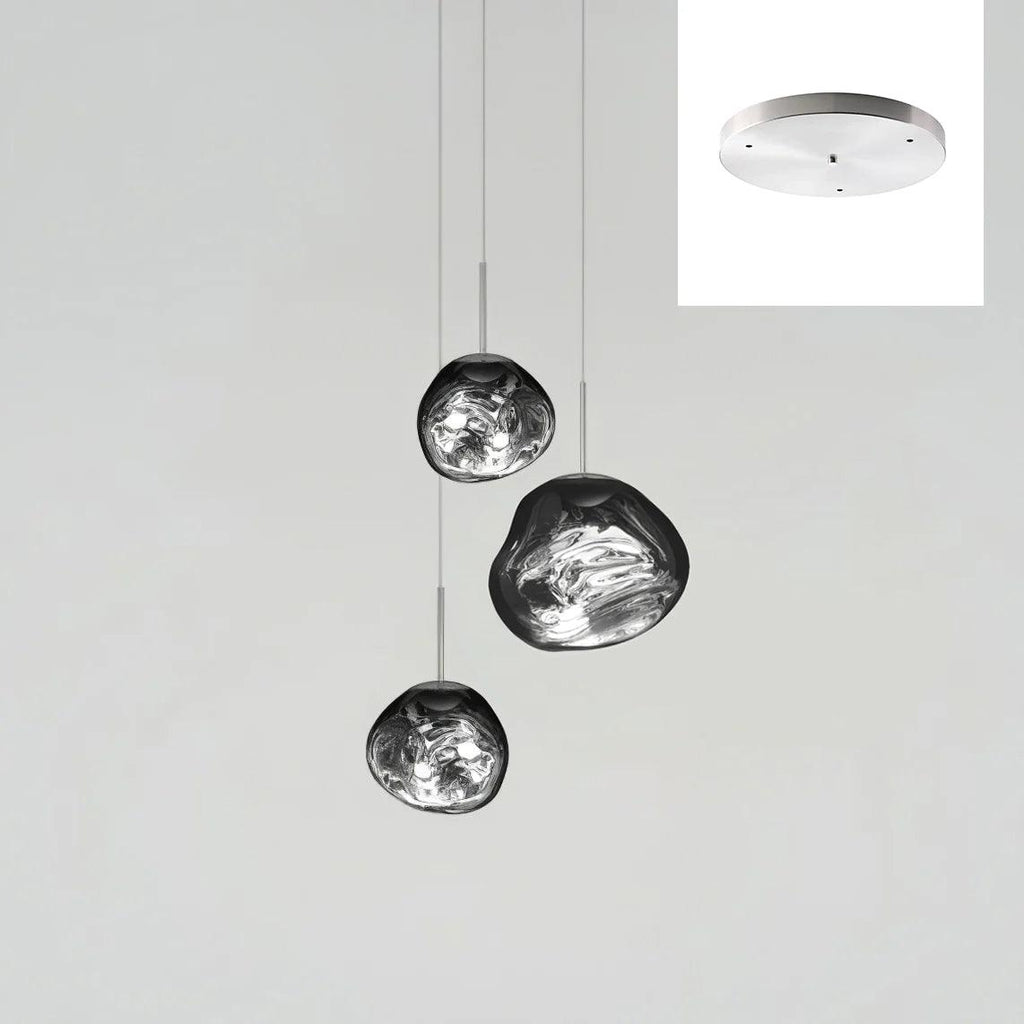 Multi Lava Round Chandelier