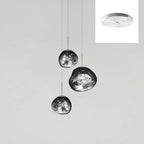 Multi Lava Round Chandelier