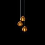 Cherry Crystal Spiral Chandelier