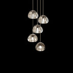 Cherry Crystal Spiral Chandelier