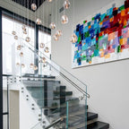 Cherry Crystal Spiral Chandelier