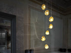 Cherry Crystal Spiral Chandelier