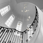 Cherry Crystal Spiral Chandelier