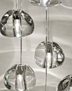 Cherry Crystal Spiral Chandelier