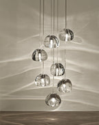 Cherry Crystal Spiral Chandelier
