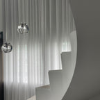 Cherry Crystal Spiral Chandelier
