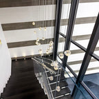 Cherry Crystal Spiral Chandelier