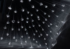 Cherry Crystal Spiral Chandelier