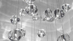 Cherry Crystal Spiral Chandelier
