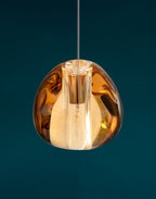 Cherry Crystal Spiral Chandelier