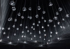 Cherry Crystal Spiral Chandelier