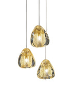 Cherry Crystal Spiral Chandelier