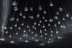 Cherry Crystal Spiral Chandelier