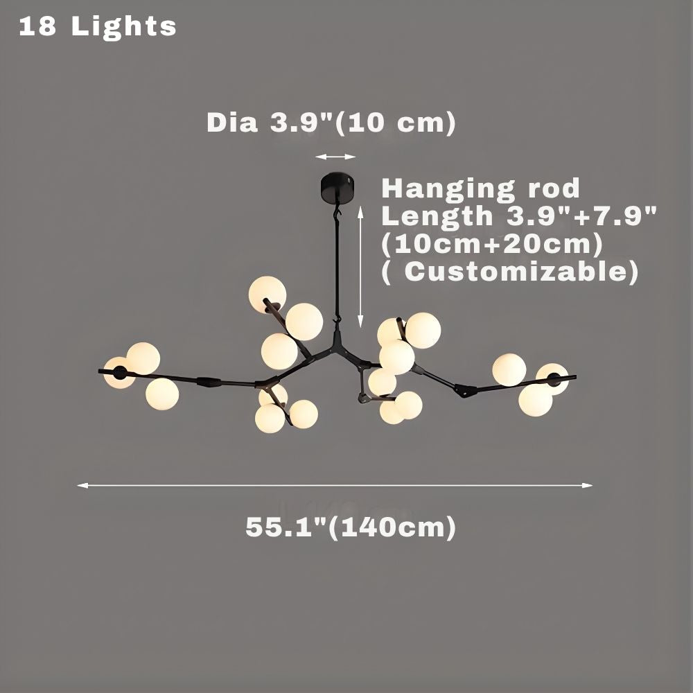Lio Globe Tree Branch Chandelier