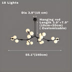 Lio Globe Tree Branch Chandelier