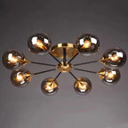 Magic Bean Molecular Chandelier Living Room Ceiling Light Modern Glass Ball Lamp