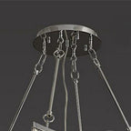 Extra Large Foyer Vertical Layers K9 Crystal Chandelier Chrome Ceiling Lighting for Staircase Entryway Decor