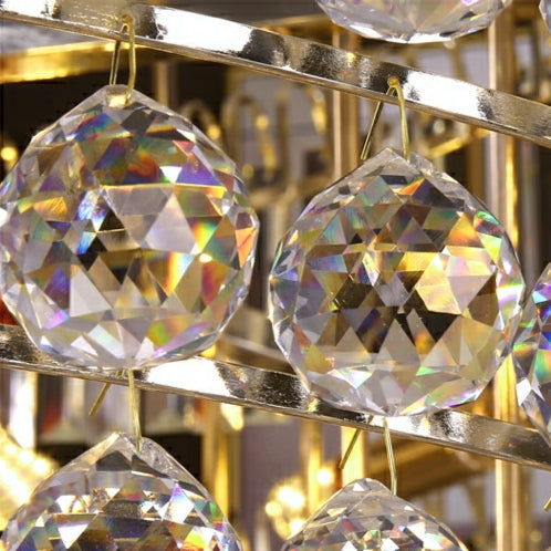 Golden Era Grand Cascade Clear Crystal Chandelier for High-Ceiling