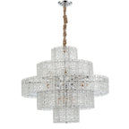 Modern Luxury Living Room Chandelier Large Round Ceiling Lighting for Foyer Entryway Decor