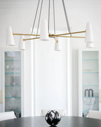 Modern Style Round Cone Glass Chandelier for Bedroom / living Room / dining Room