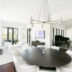 Modern Style Round Cone Glass Chandelier for Bedroom / living Room / dining Room