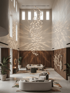 Moonlight Whispers Crystal Spiral Chandelier