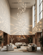 Moonlight Whispers Crystal Spiral Chandelier