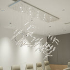 Moonlight Whispers Crystal Spiral Chandelier