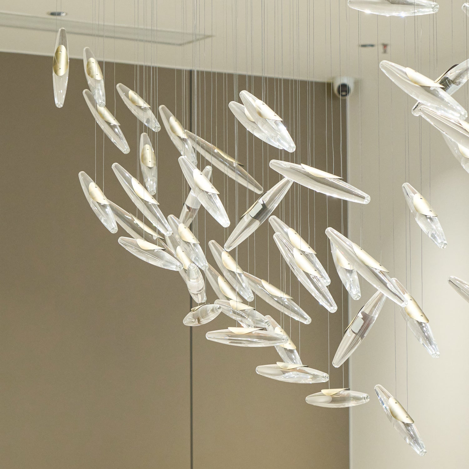 Moonlight Whispers Crystal Spiral Chandelier