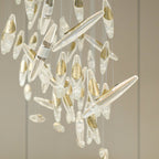 Moonlight Whispers Crystal Spiral Chandelier