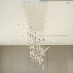 Moonlight Whispers Crystal Spiral Chandelier