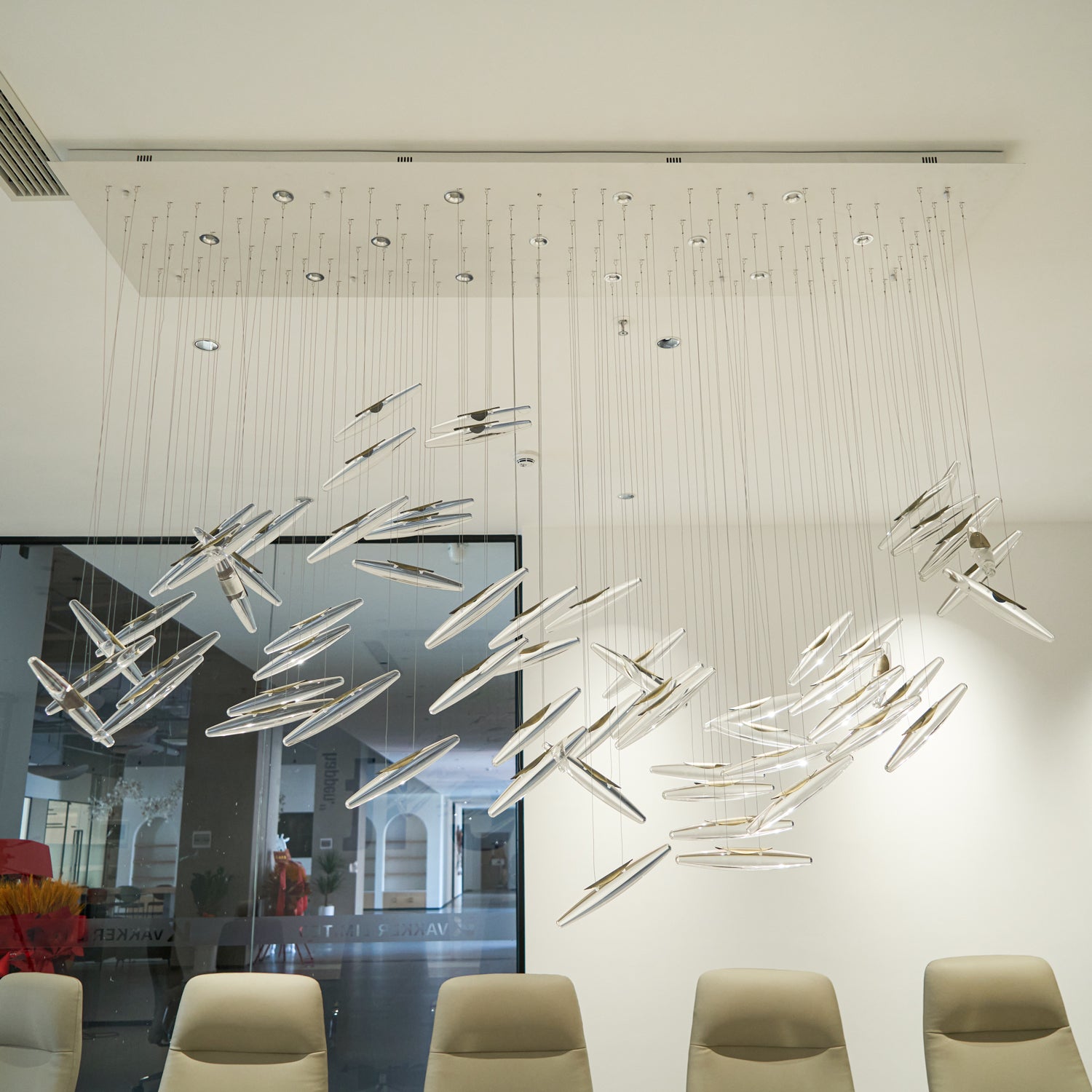 Moonlight Whispers Crystal Spiral Chandelier